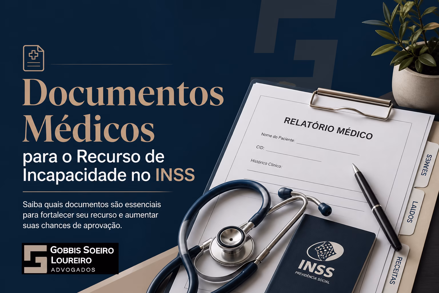 Checklist de documentos médicos — laudo circunstanciado, exames de imagem e atestados de acompanhamento — organizados em ordem de importância para fortalecer recurso por incapacidade no INSS
